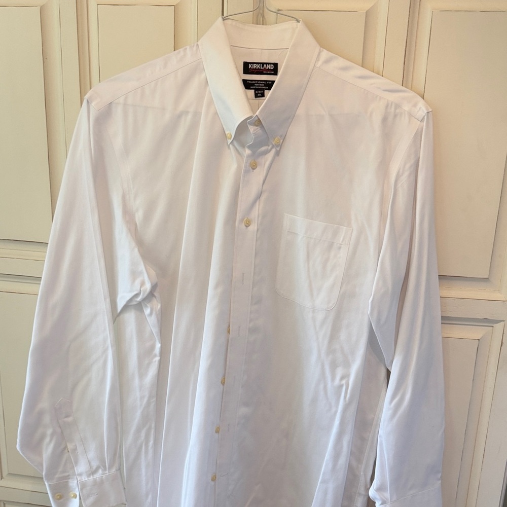 White cotton dress shirt